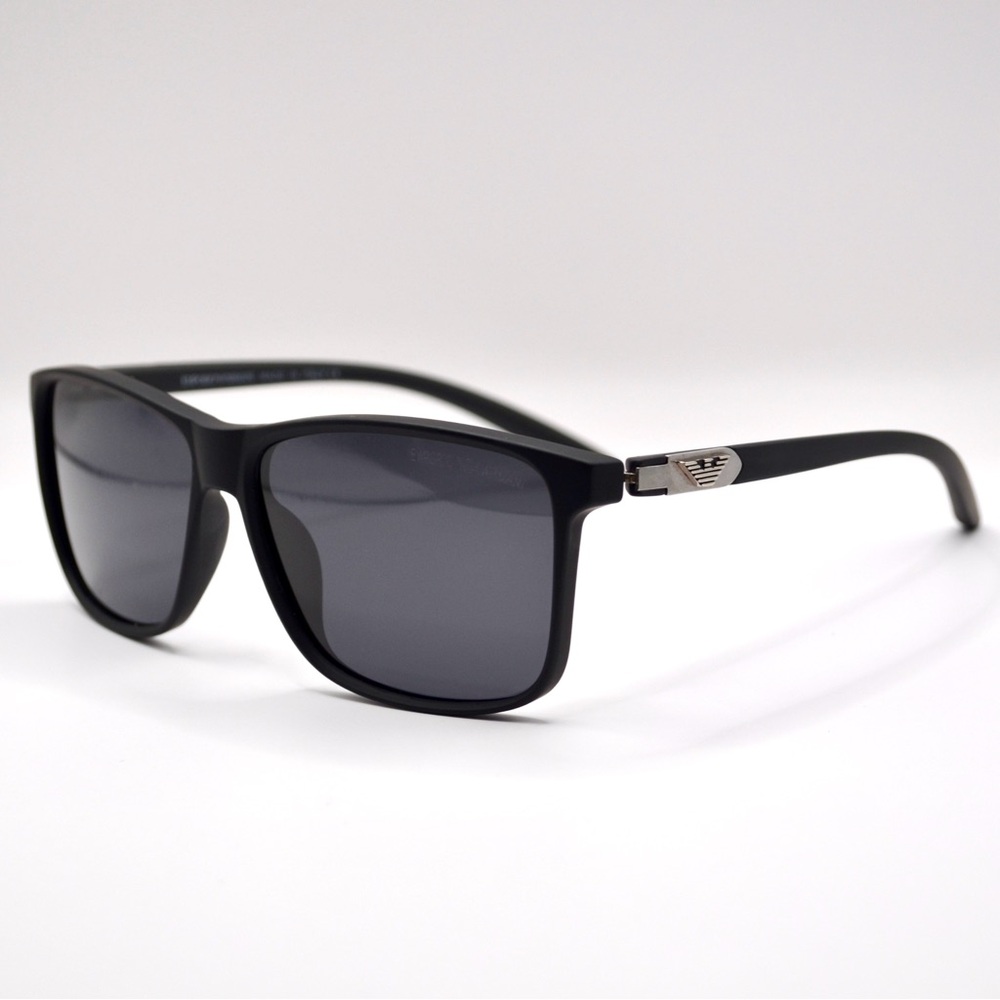 Men’s Emporio Armani Sunglasses | Black Matte | Gray Lenses | New